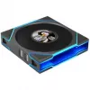 Lian Li UNI FAN TL LCD FLEX Wireless ARGB Reverse Blade 120mm Lüfter 3er-Pack mit Controller, Schwarz