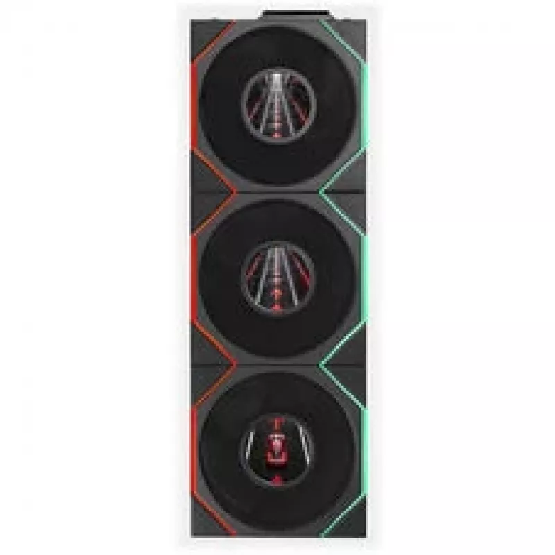 Lian Li UNI FAN TL LCD FLEX Wireless ARGB Reverse Blade 120mm Lüfter 3er-Pack mit Controller, Schwarz