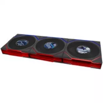 Lian Li UNI FAN TL LCD FLEX Wireless ARGB Reverse Blade 120mm Lüfter 3er-Pack mit Controller, Schwarz