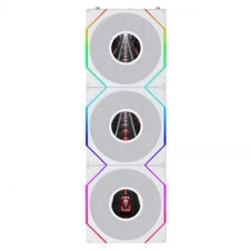 Lian Li UNI FAN TL120 LCD FLEX Wireless ARGB Reverse 3-Pack Weiß 120mm Gehäuselüfter