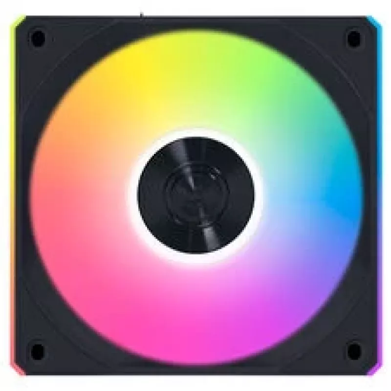 Lian Li UNI FAN CL FLEX Wireless ARGB Reverse Blade 120mm PWM Lüfter 3er-Pack mit Controller, Schwarz