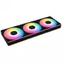 Lian Li UNI FAN CL FLEX Wireless ARGB Reverse Blade 120mm PWM Lüfter 3er-Pack mit Controller, Schwarz