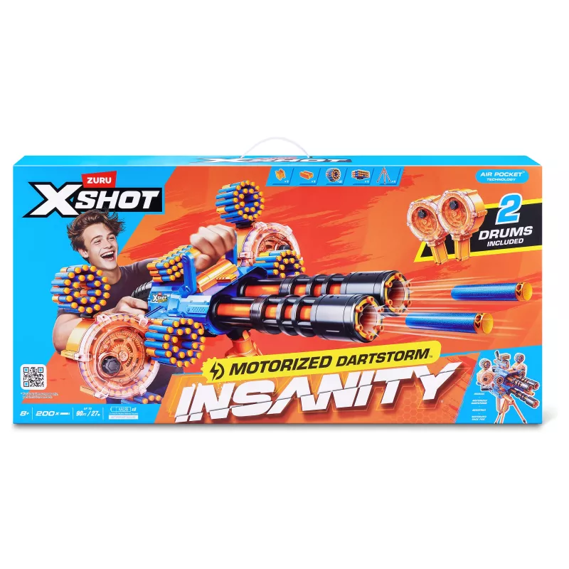 Zuru X-Shot Insanity Series 1 Motorisierter Dartstorm Blaster