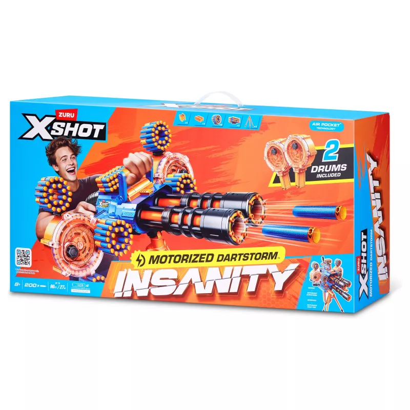 Zuru X-Shot Insanity Series 1 Motorisierter Dartstorm Blaster