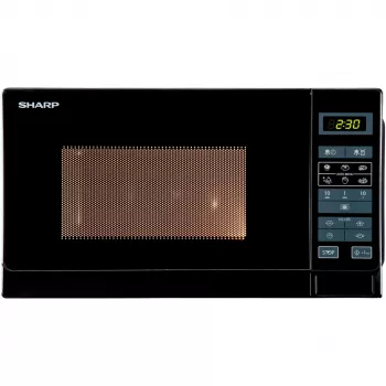Sharp R-242(BK)W Solo-Mikrowelle - 20 Liter - 800 W - Schwarz