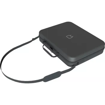 Venom 16-Zoll-Laptop-Tragetasche - schwarzes Polyester, gepolstert, spritzwassergeschützt, verstellbarer Schultergurt
