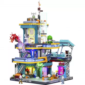 LUMIBRICKS Cyberpunk Neoncity - Apartment 1000-Teile Puzzle