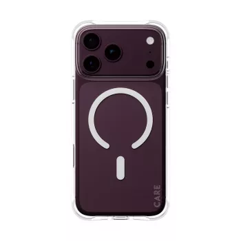 CARE by PanzerGlass Samba Hülle für iPhone 17/18 Pro Max Transparent Weiß MagSafe