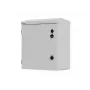 10-Zoll-Wand-/Mastmontage-Rackgehäuse, IP55 abgedichtet, 420x300x500 mm, Grau, montiert