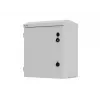 10-Zoll-Wand-/Mastmontage-Rackgehäuse, IP55 abgedichtet, 420x300x500 mm, Grau, montiert