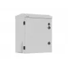 10-Zoll-Wand-/Mastmontage-Rackgehäuse, IP55 abgedichtet, 420x300x500 mm, Grau, montiert