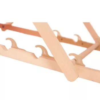 GRB GreenBlue GB183 Klassischer Buchenholz-Liegestuhl mit Flamingo-Druck