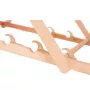 GRB GreenBlue GB183 Klassischer Buchenholz-Liegestuhl mit Flamingo-Druck