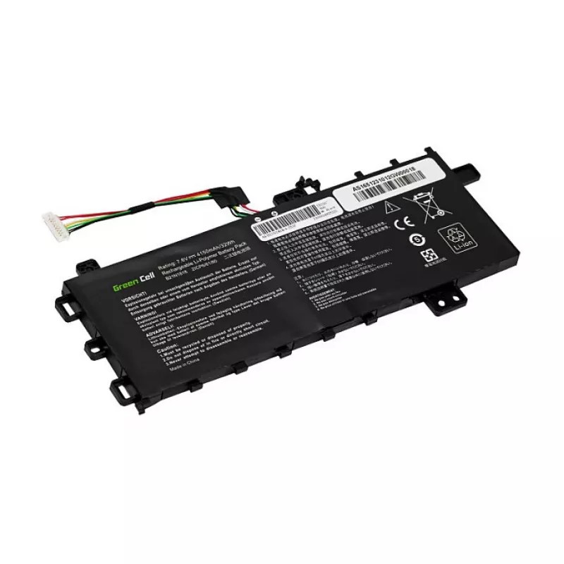 Green Cell AS165 Li-Ionen-Akku für Asus VivoBook 15 – 7,7 V 48 Wh 6240 mAh, ersetzt B21N1818 C21N1818-1