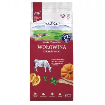 BALTICA Flavours of Regions Rindfleisch mit Gemüse Trockenfutter für kleine Rassen 3kg