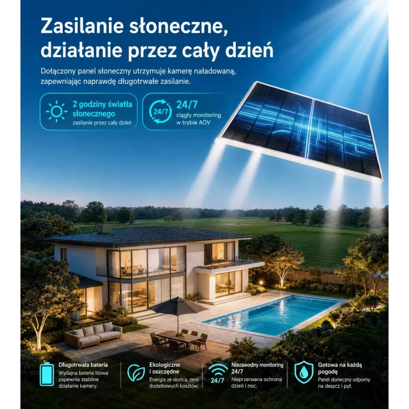 DAHUA BP5E 5MP Solarbetriebene 4G LTE Schwenk-Neige-Sicherheitskamera mit Farb-Nachtsicht