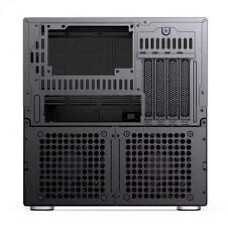 Jonsbo N6 NAS-Würfelgehäuse, Micro-ATX, Stahl/Mesh, Schwarz