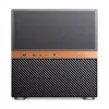 Jonsbo N6 NAS-Würfelgehäuse, Micro-ATX, Stahl/Mesh, Schwarz