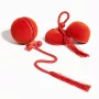 Cheerble WICKED BALL DUO2-VINTAGE RED Intelligentes interaktives Haustierspielzeug, 2 Bälle, USB-C-Laden, IP65 spritzwassergeschützt, 3 Spielmodi, für Katzen & kleine Hunde