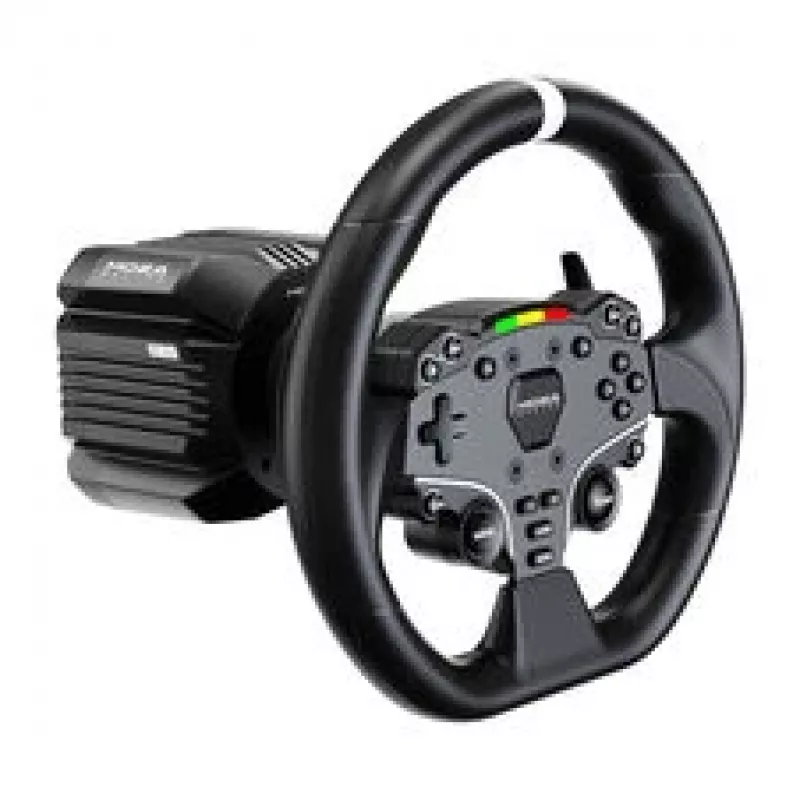 MOZA R5 Pro Racing Simulator - 5,5 Nm Direct Drive Wheelbase, 11-Zoll-Lederlenkrad, 2-Pedal-Set