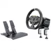 MOZA R5 Pro Racing Simulator - 5,5 Nm Direct Drive Wheelbase, 11-Zoll-Lederlenkrad, 2-Pedal-Set