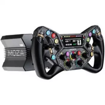 Moza Racing KS Pro Lenkrad - 300mm Carbonfaser-Sim-Racing-Lenkrad mit RGB-Tasten und magnetischen Schaltwippen