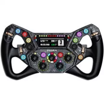 Moza Racing KS Pro Lenkrad - 300mm Carbonfaser-Sim-Racing-Lenkrad mit RGB-Tasten und magnetischen Schaltwippen