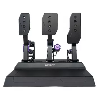 Conspit CPP-Lite 3-Pedal-Set mit Load-Cell-Bremse, Hall-Effekt-Gas und Kupplung, CNC-Aluminium, USB, PC