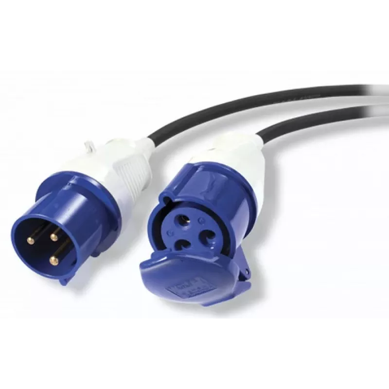 APC Modular IT Power Distribution Cable Extender - IEC 60309 32A (M) auf IEC 60309 32A (F), 3m, Schwarz