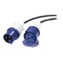 APC Modular IT Power Distribution Cable Extender - IEC 60309 32A (M) auf IEC 60309 32A (F), 3m, Schwarz