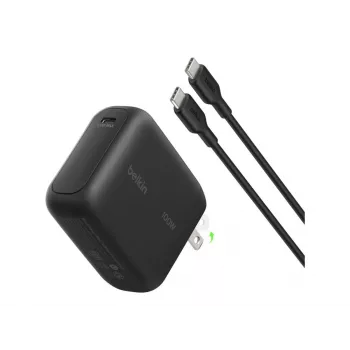 Belkin BOOSTCHARGE 100W USB-C GaN-Netzteil mit 1,5m USB-C auf USB-C Kabel