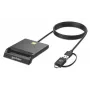 Manhattan USB-C & USB-A Combo Smart Card Reader, Schwarz