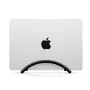 Twelve South BookArc Flex Vertikaler Laptop-Ständer für MacBook und Notebooks, schwarz eloxiertes Aluminium, platzsparende Desktop-Dockingstation mit Kabelmanagement