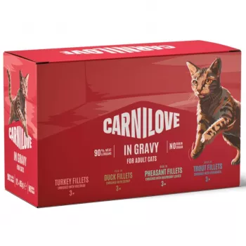 Carnilove Katzenbeutel mit Soße Multipack 12x85g