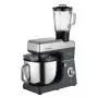 CONCEPT RM6000 Planeten-Küchenmaschine 1900W 6,5L Edelstahlschüssel, 8 Geschwindigkeiten + Pulse, Silber/Schwarz