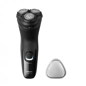 Philips Series 3000X X3001/00 Elektrorasierer mit PowerCut-Klingen, 5D-Pivot- und Flex-Köpfen, Nass- und Trockenrasur, 40 Minuten Laufzeit, USB-Laden, Dunkelgrau