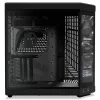 HYTE Y70 Touch Black Mid Tower Gehäuse mit Panorama-Temperglas und 14,1 Zoll Touchscreen, ATX/E-ATX, vertikaler GPU-Halterung