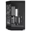 HYTE Y70 Touch Black Mid Tower Gehäuse mit Panorama-Temperglas und 14,1 Zoll Touchscreen, ATX/E-ATX, vertikaler GPU-Halterung