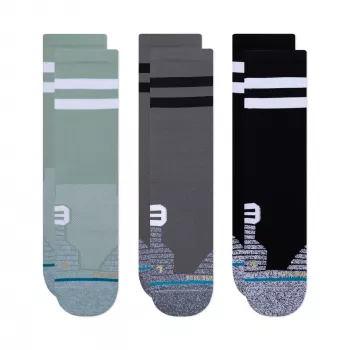 Stance Franchise Crew Lauf-Socken 3er-Pack – Mehrfarbig, Größe L