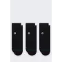 Stance Icon Quarter 3er-Pack Socken - Schwarz