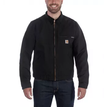 Carhartt Duck Detroit Jacke Schwarz Mantel