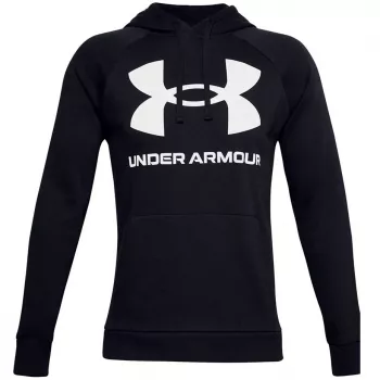 Under Armour Herren Rival Fleece Big Logo HD Hoodie Schwarz 1357093 001