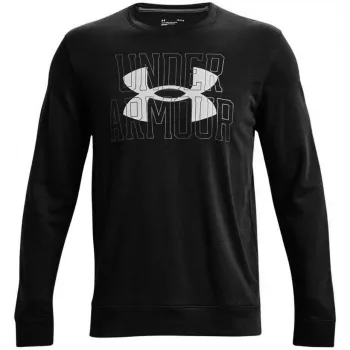 Under Armour UA Rival Terry Logo Crew Herren-Sweatshirt Schwarz 1370391 001