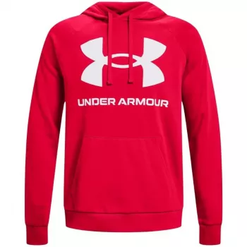 Under Armour Herren Rival Fleece Big Logo Hoodie Rot