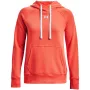 Under Armour Damen Rival Fleece HB Hoodie Phoenix Fire/Weiß 1356317 877