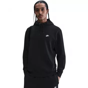 Nike Club Fleece Herren Kapuzenpullover Schwarz 2XL