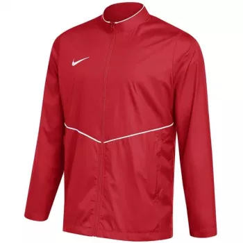 Nike Park 26 Regen Herren-Fußballjacke Rot XL - wasserabweisend, mit Kapuze, durchgehender Reißverschluss