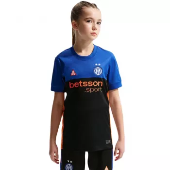 Nike Inter Mailand 2025/2026 Stadion Sonderedition Kinder-Fußballtrikot - Schwarz/Blau (Größe M)