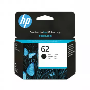 HP 62 schwarze Original-Tintenpatrone - 200 Seiten