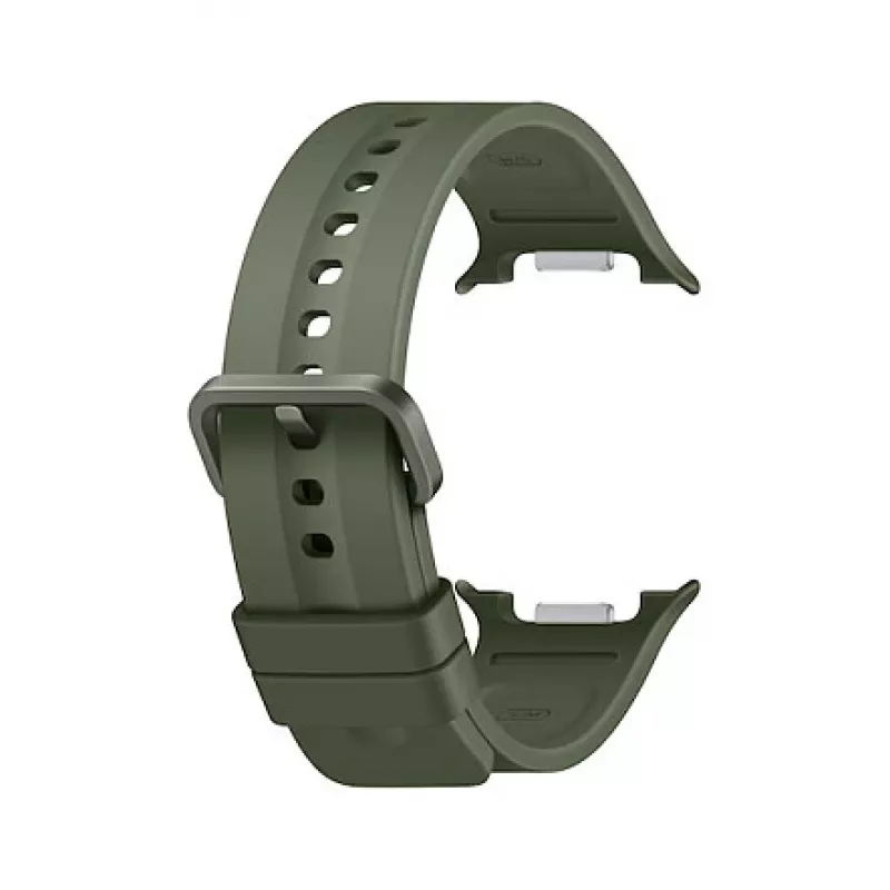 Samsung Sport Band S/M Olive für Galaxy Watch9, Watch8, Watch6, Watch5, Watch4 – Fluoroelastomer, Dornschließe, 130-190 mm